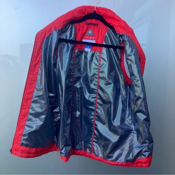 COLUMBIA Sz L Omni Heat and Omni Shield Zipper Garage Closure Pockets Vest - Picture 10 of 12